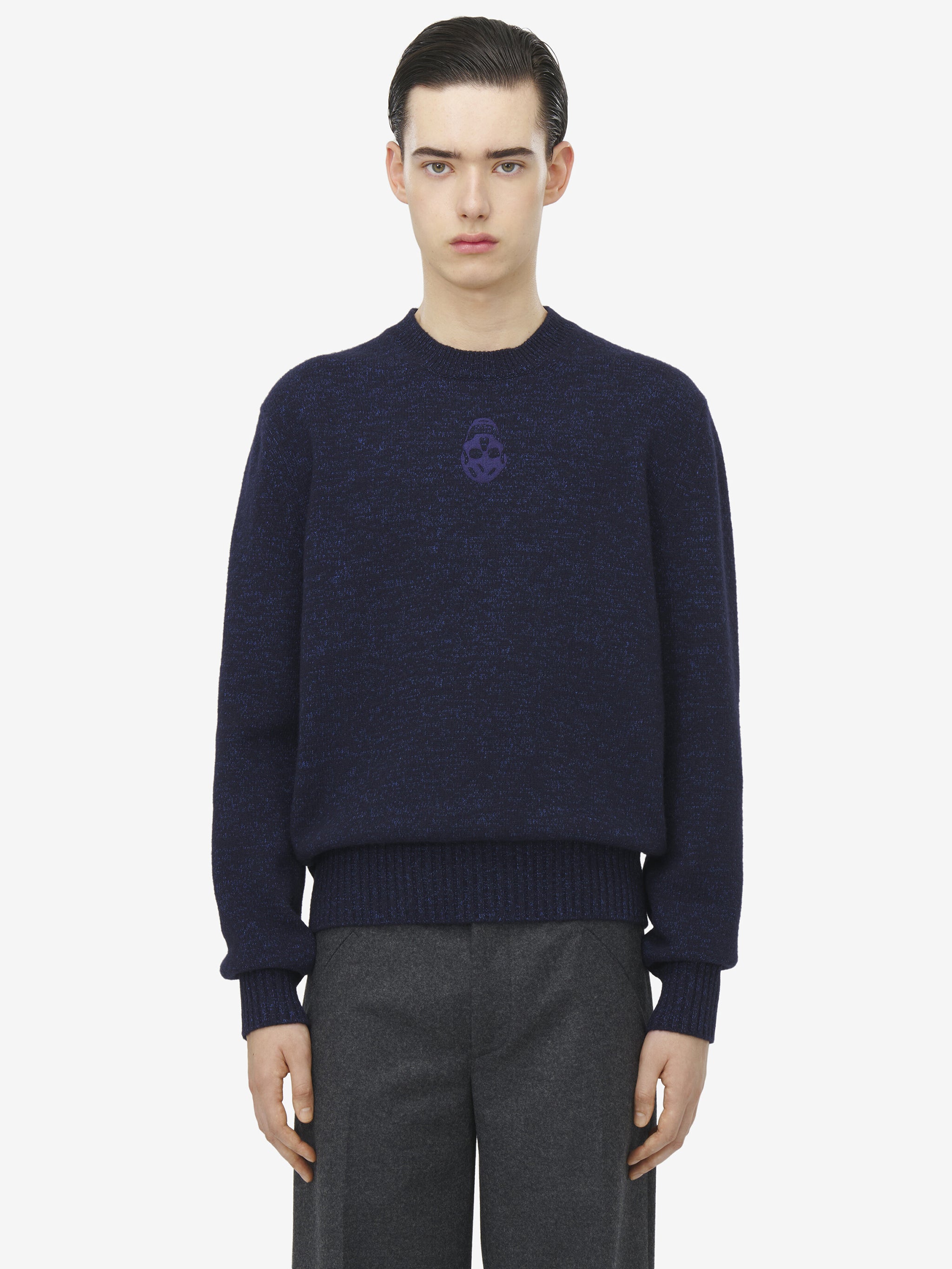 ALEXANDER MCQUEEN Skull Crew Neck Sweater