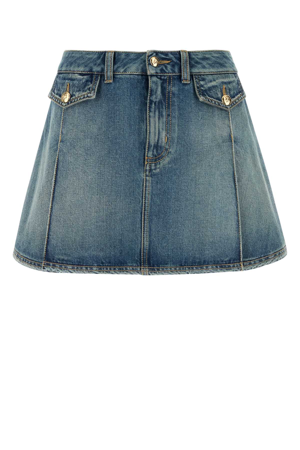 ALEXANDER MCQUEEN Women's Denim Mini Skirt