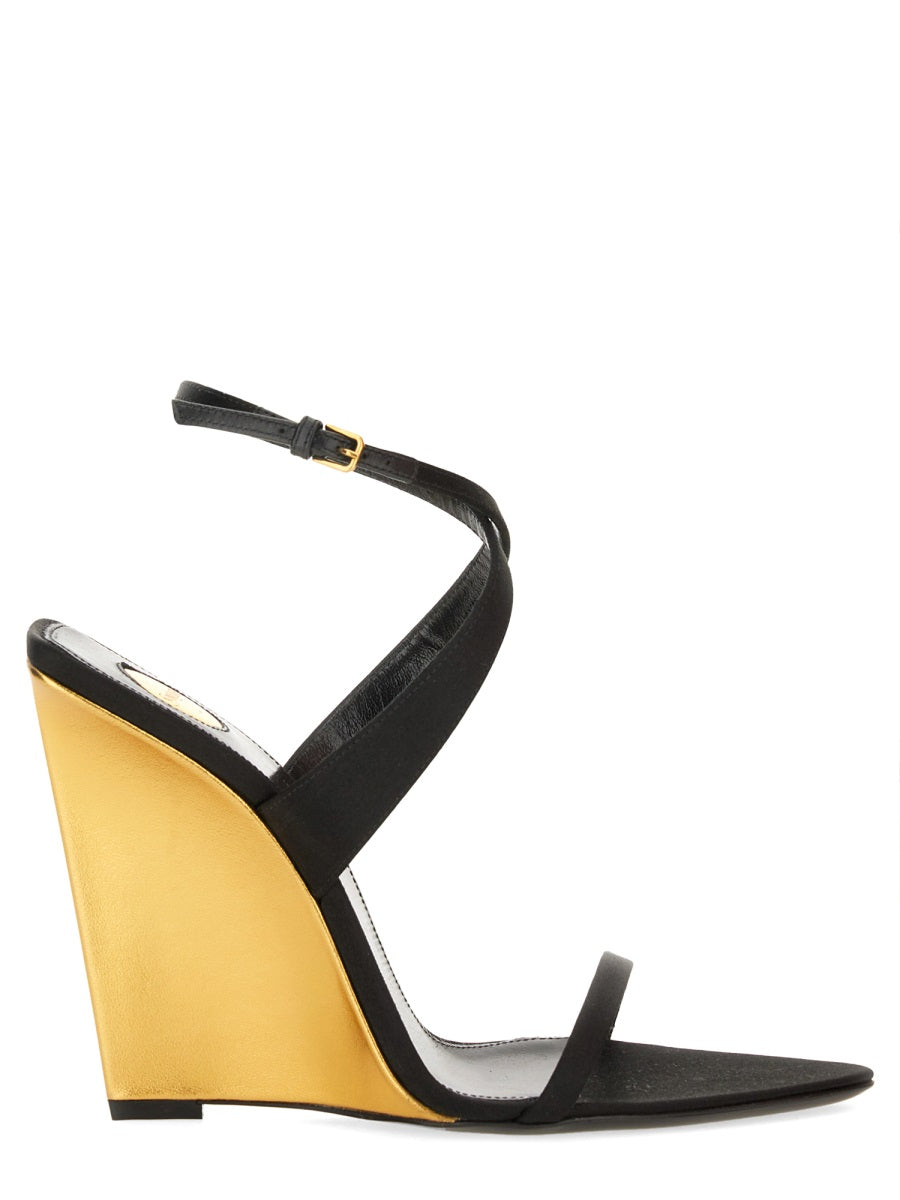 SAINT LAURENT Elegant Wedge Sandal