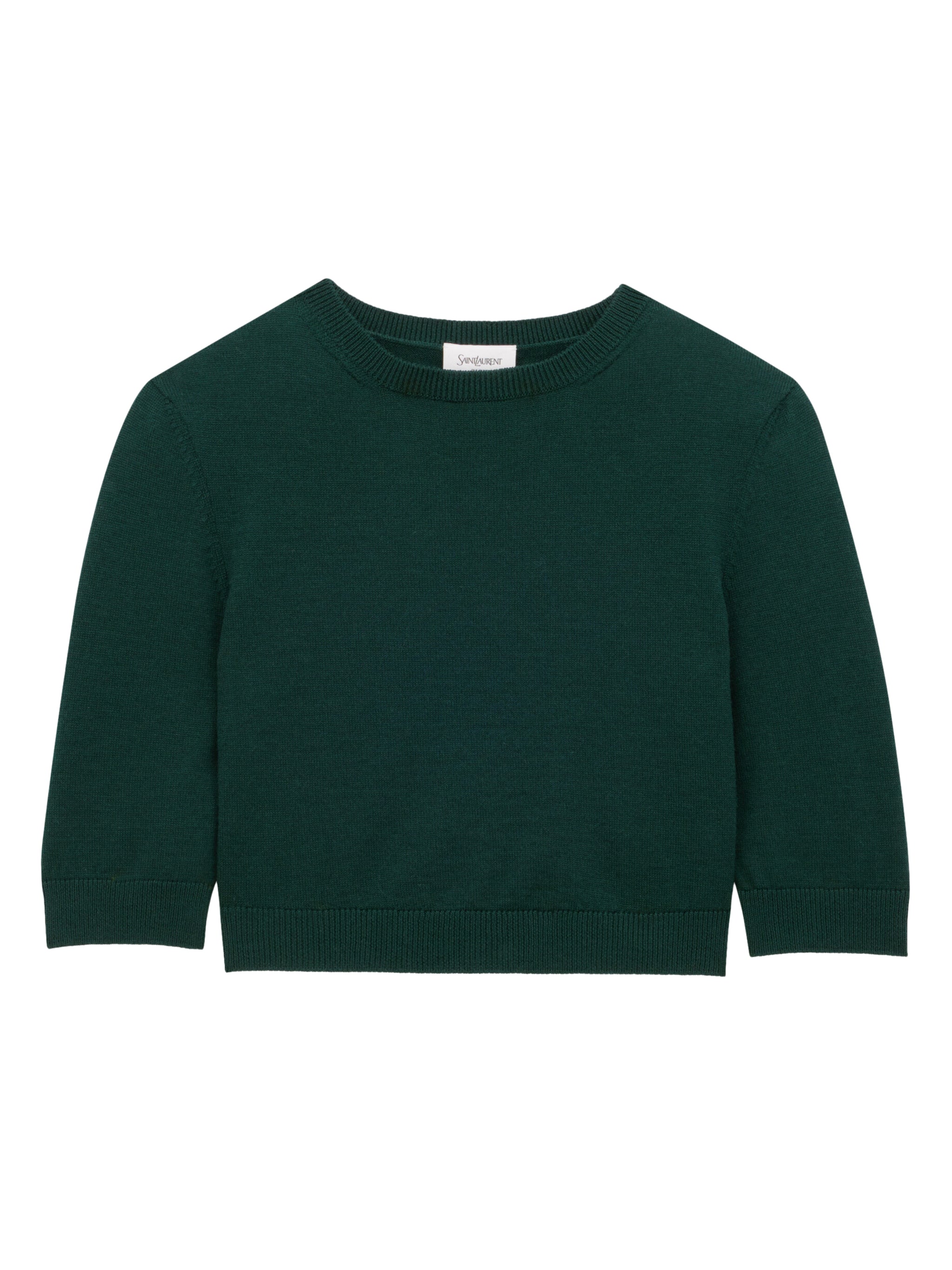 SAINT LAURENT Wool Crop Top