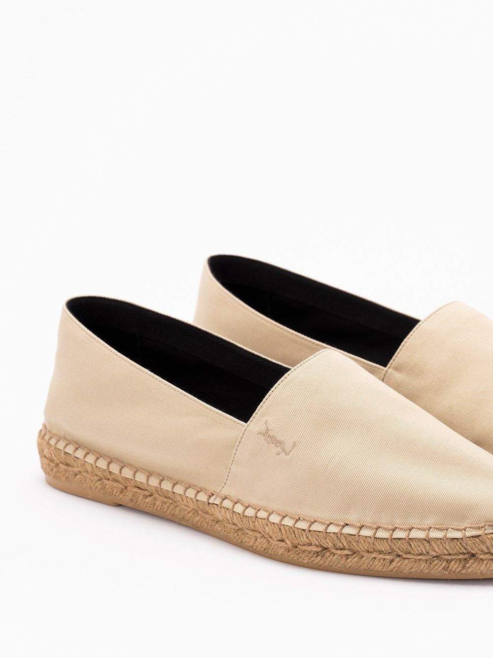SAINT LAURENT Cotton Flat Shoes for Men - SS25 Collection