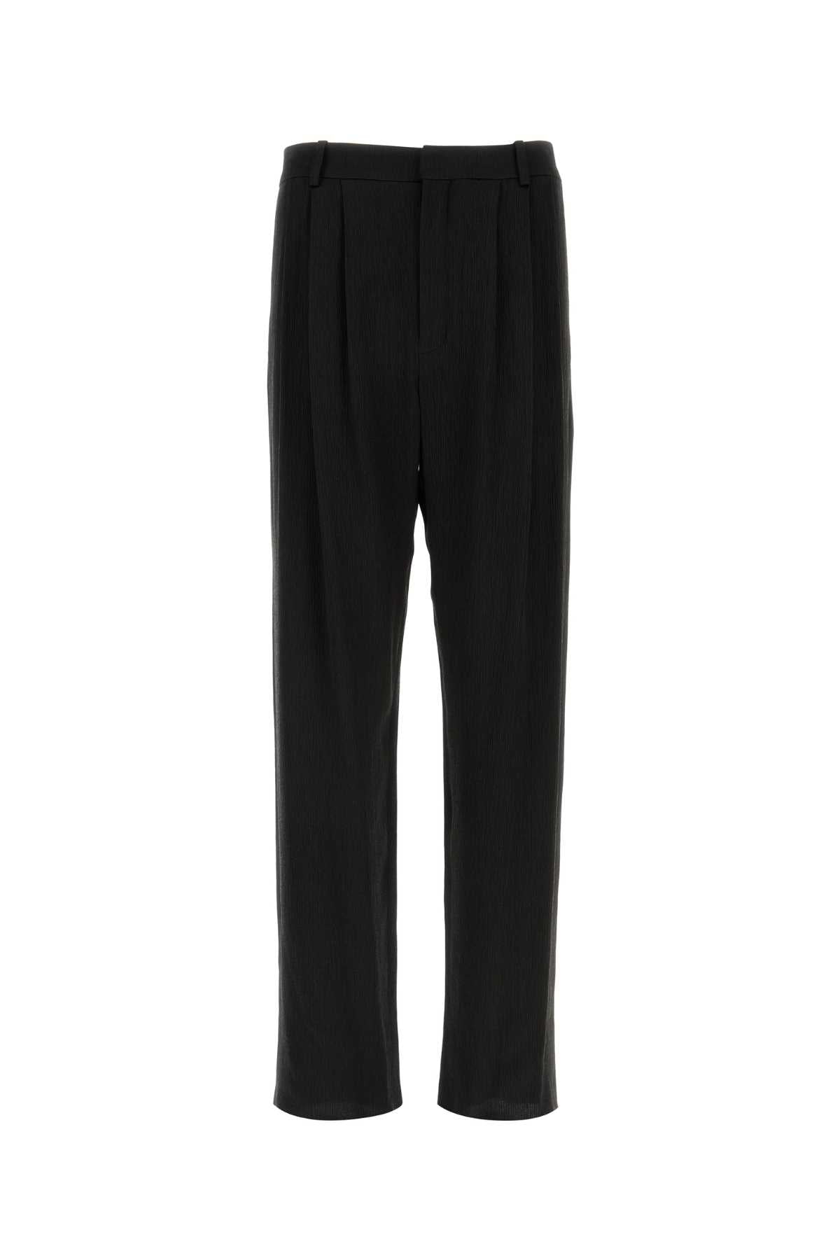 SAINT LAURENT Wide-Leg Crepe Pants for Men