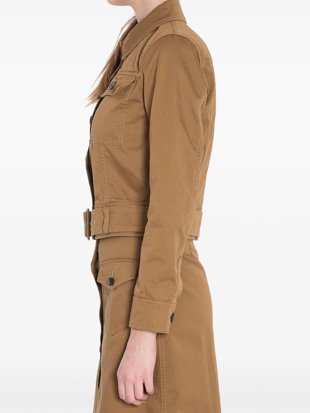 SAINT LAURENT Women's Mini Belted Jacket