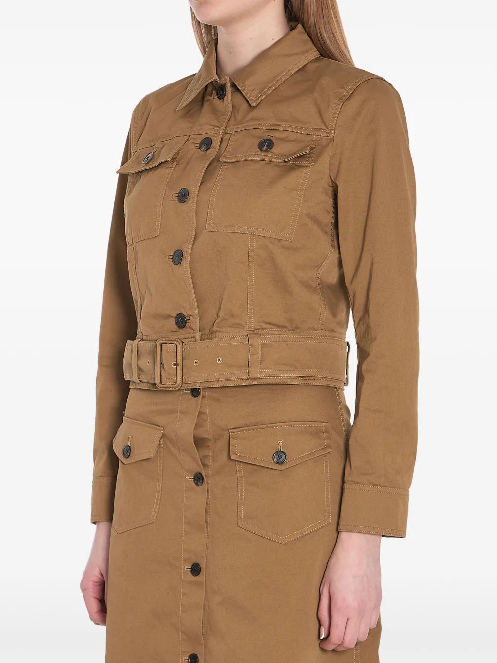 SAINT LAURENT Women's Mini Belted Jacket