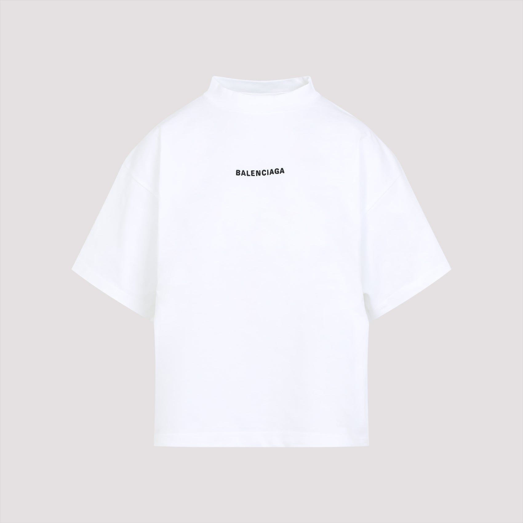 BALENCIAGA Cropped Logo T-Shirt for Women - SS25