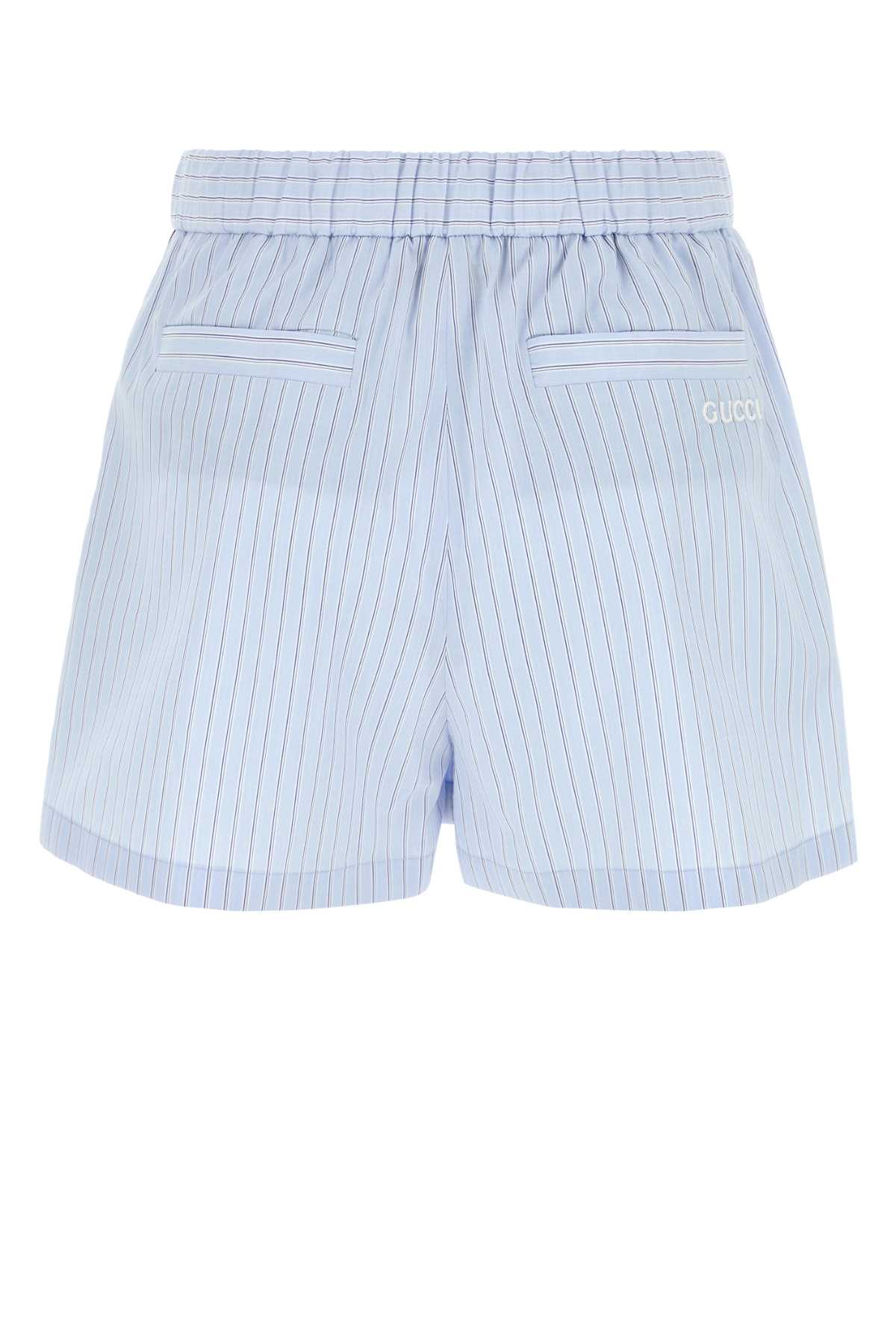 GUCCI Embroidered Mini Poplin Shorts for Women