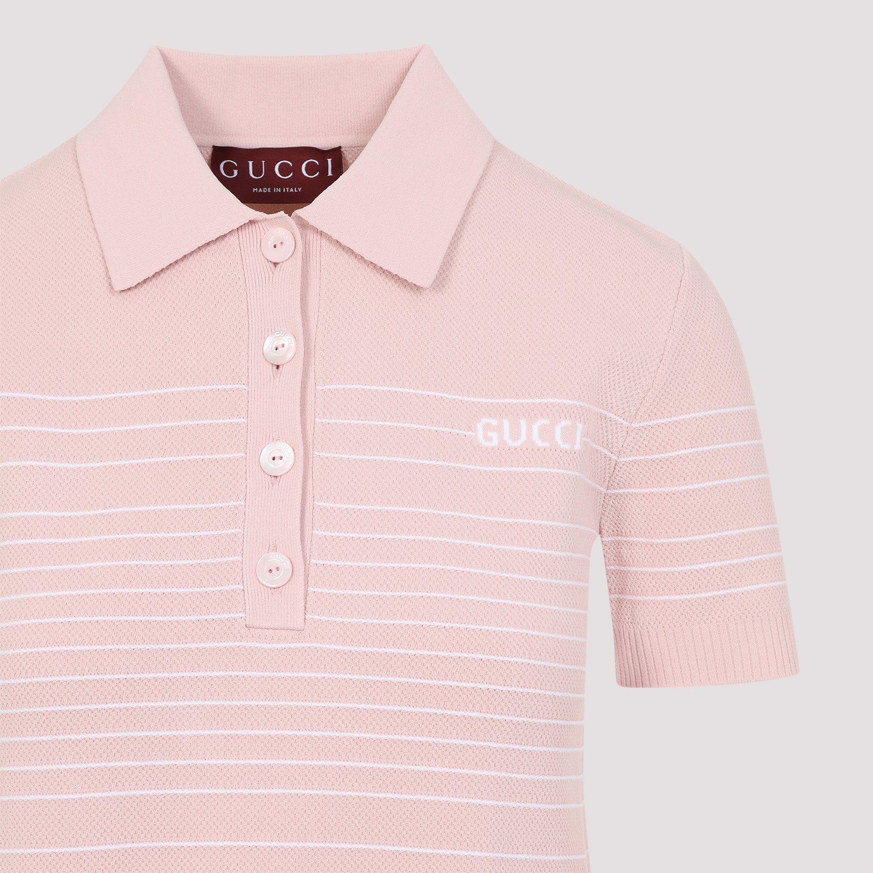 GUCCI Knit Shirtdress with Ribbed Edges - Women's