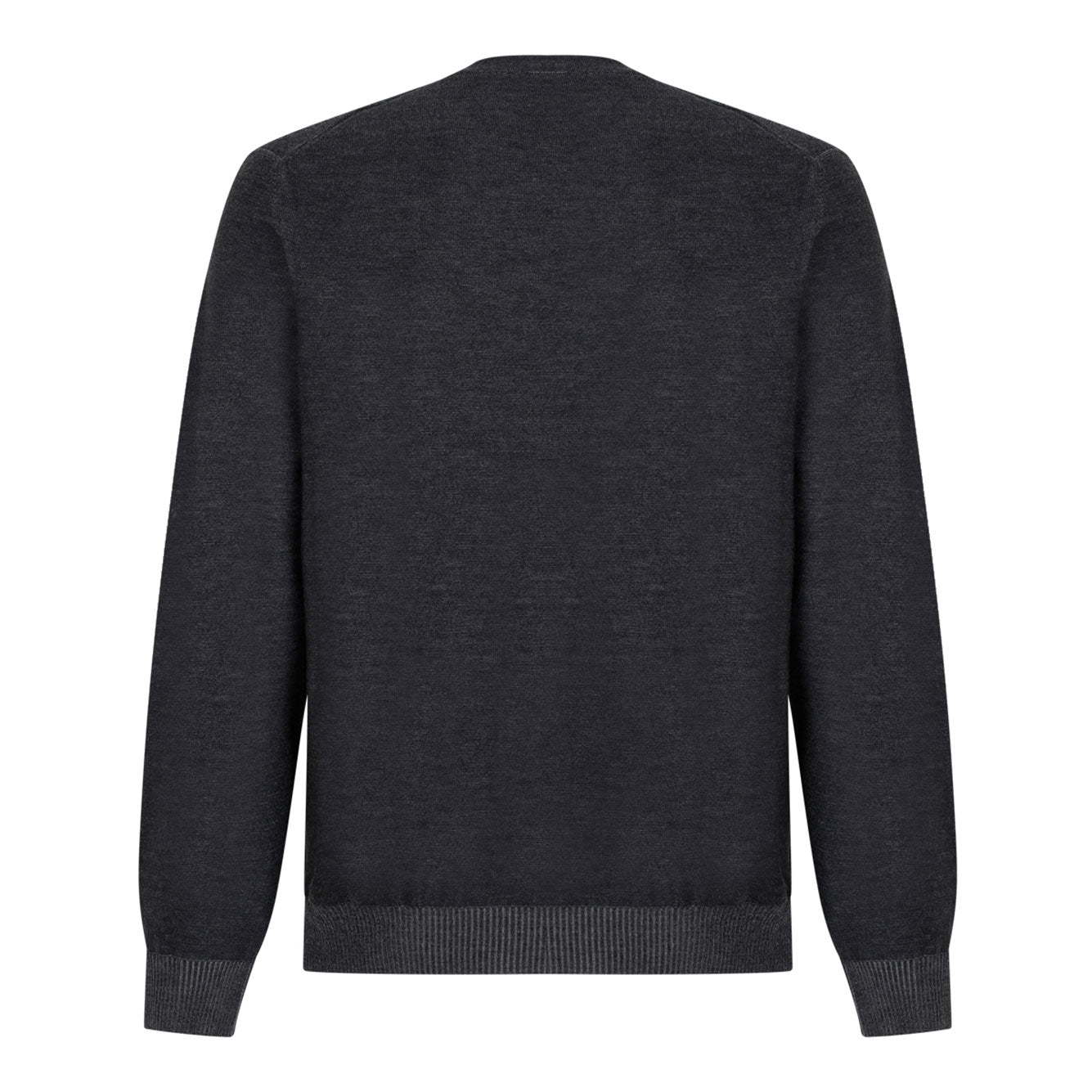 ALEXANDER MCQUEEN Men's Classic Wool Sweater - Grey Charcoal