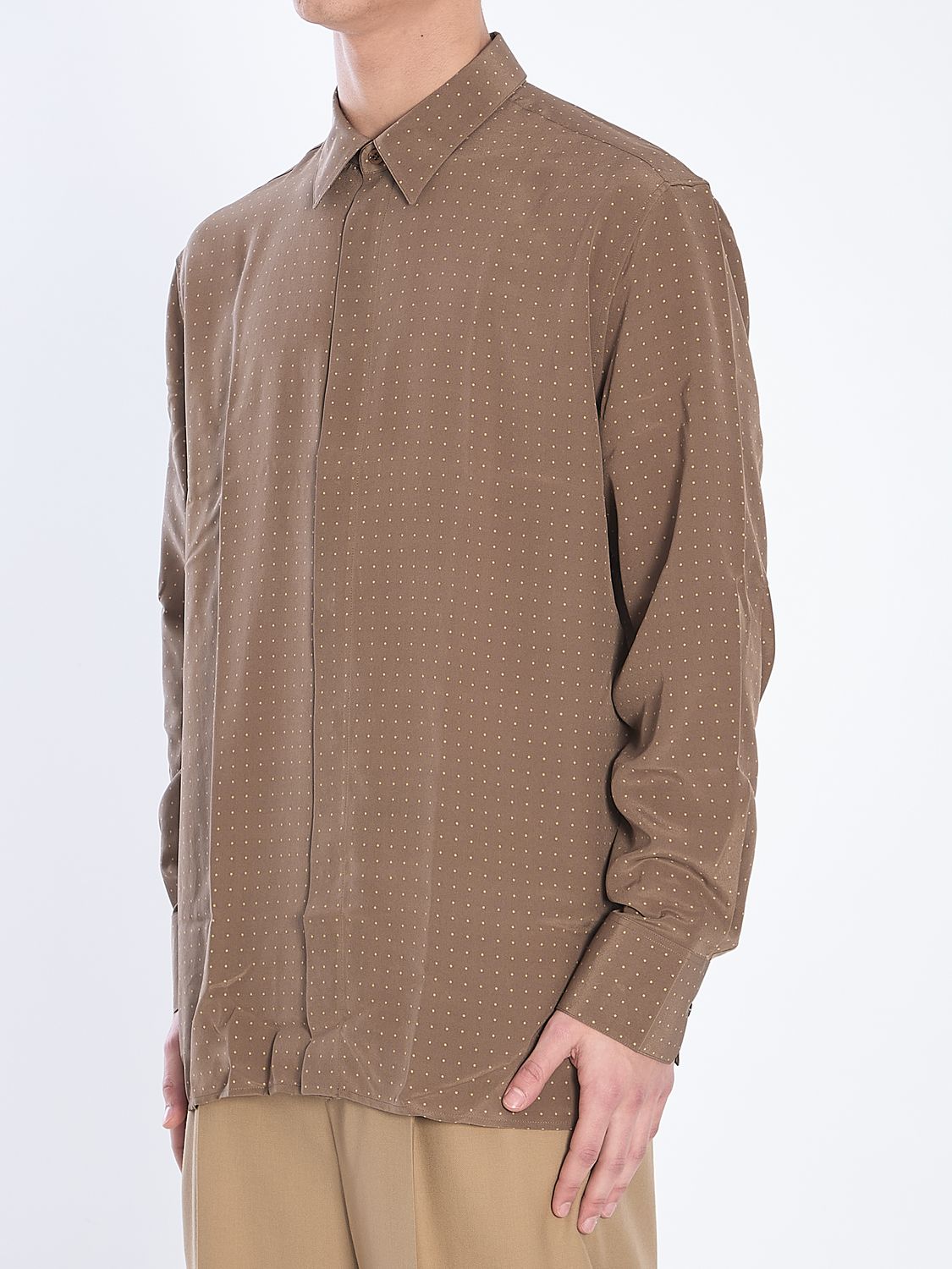 SAINT LAURENT Polka Dots Shirt - Relaxed Fit, Size IT 41