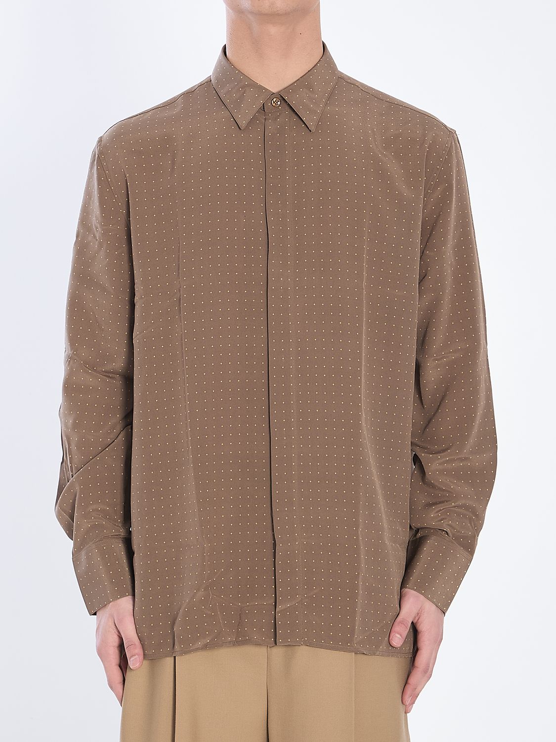 SAINT LAURENT Polka Dots Shirt - Relaxed Fit, Size IT 41