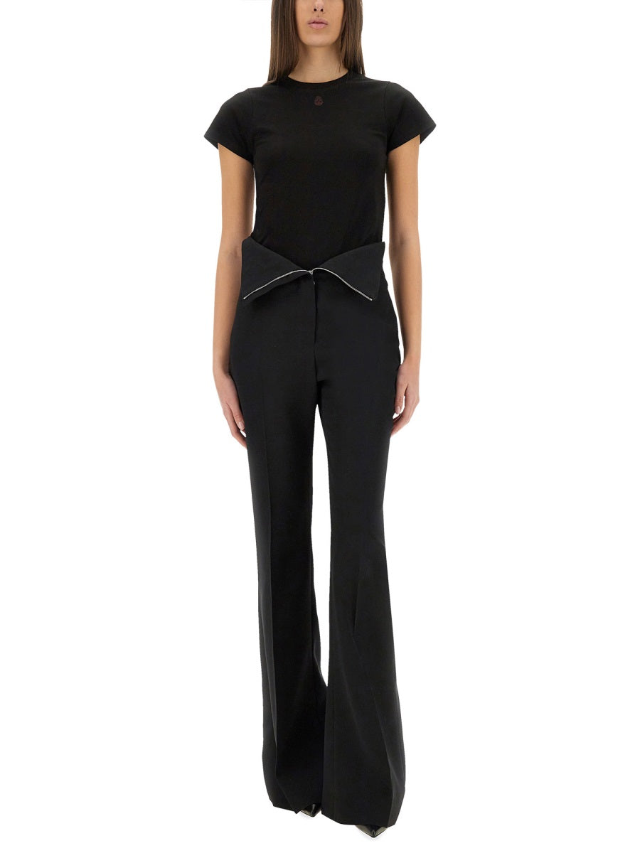 ALEXANDER McQUEEN Skull Embroidered T-Shirt - Regular Fit, Size 40 IT