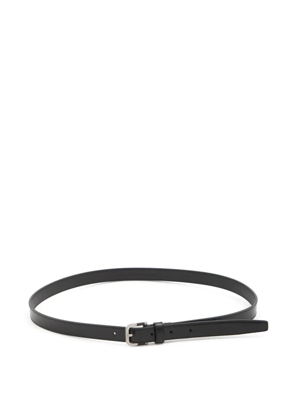 SAINT LAURENT Leather Belt with Resin Insert - 2cm Height