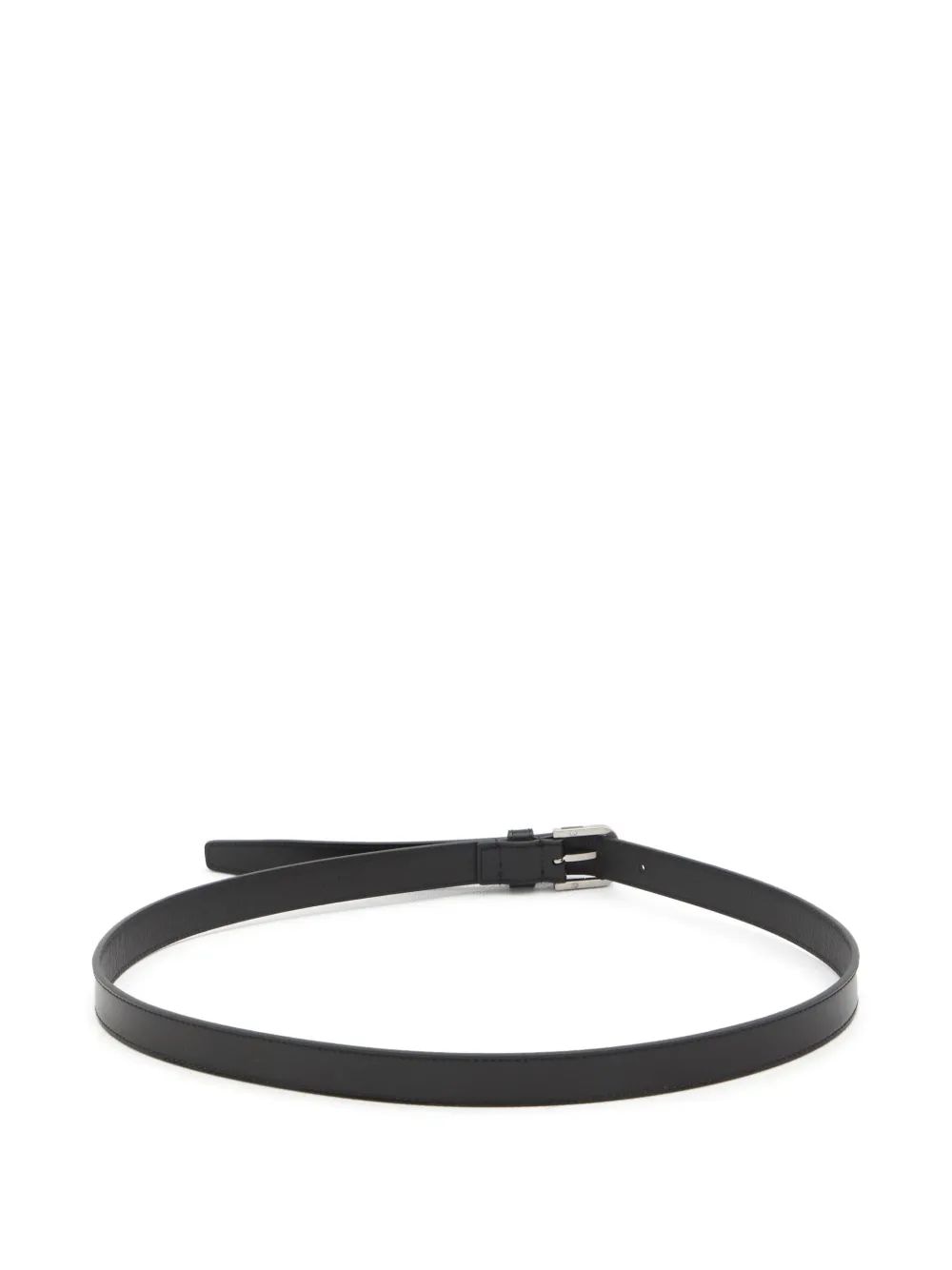 SAINT LAURENT Leather Belt with Resin Insert - 2cm Height