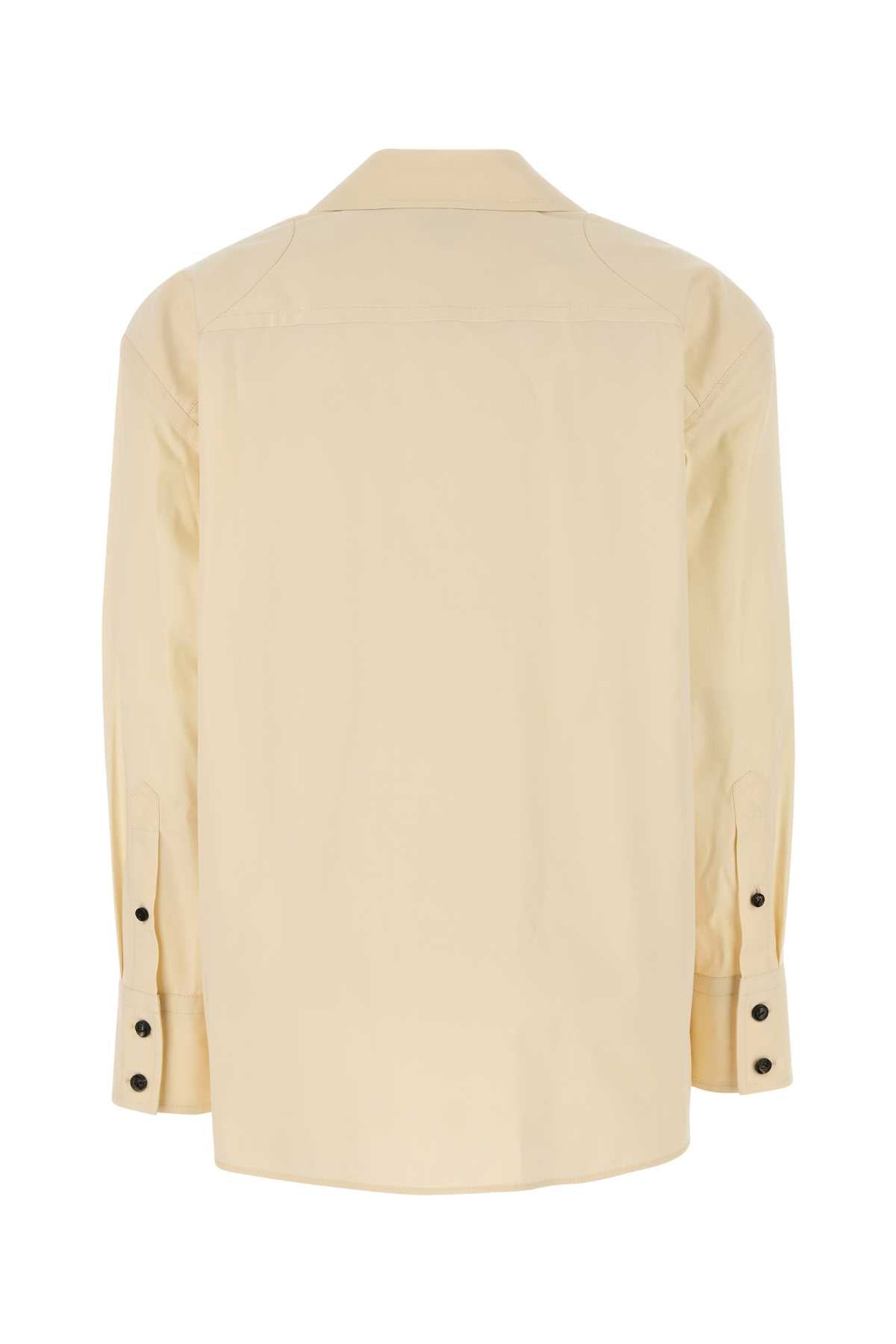 BOTTEGA VENETA Cotton Blend Shirt with Fiamifferi Neck for Women