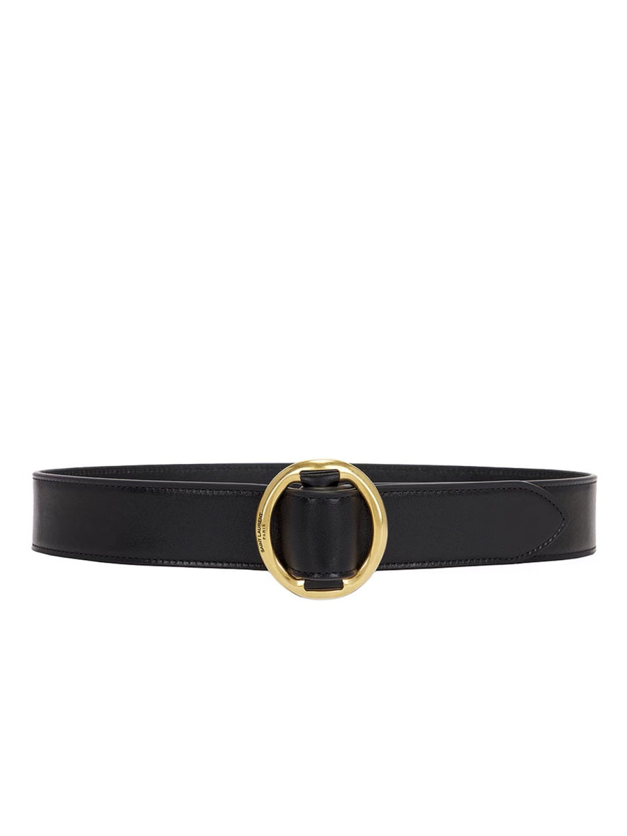SAINT LAURENT Elegant Leather Belt for Women - SS25 Collection