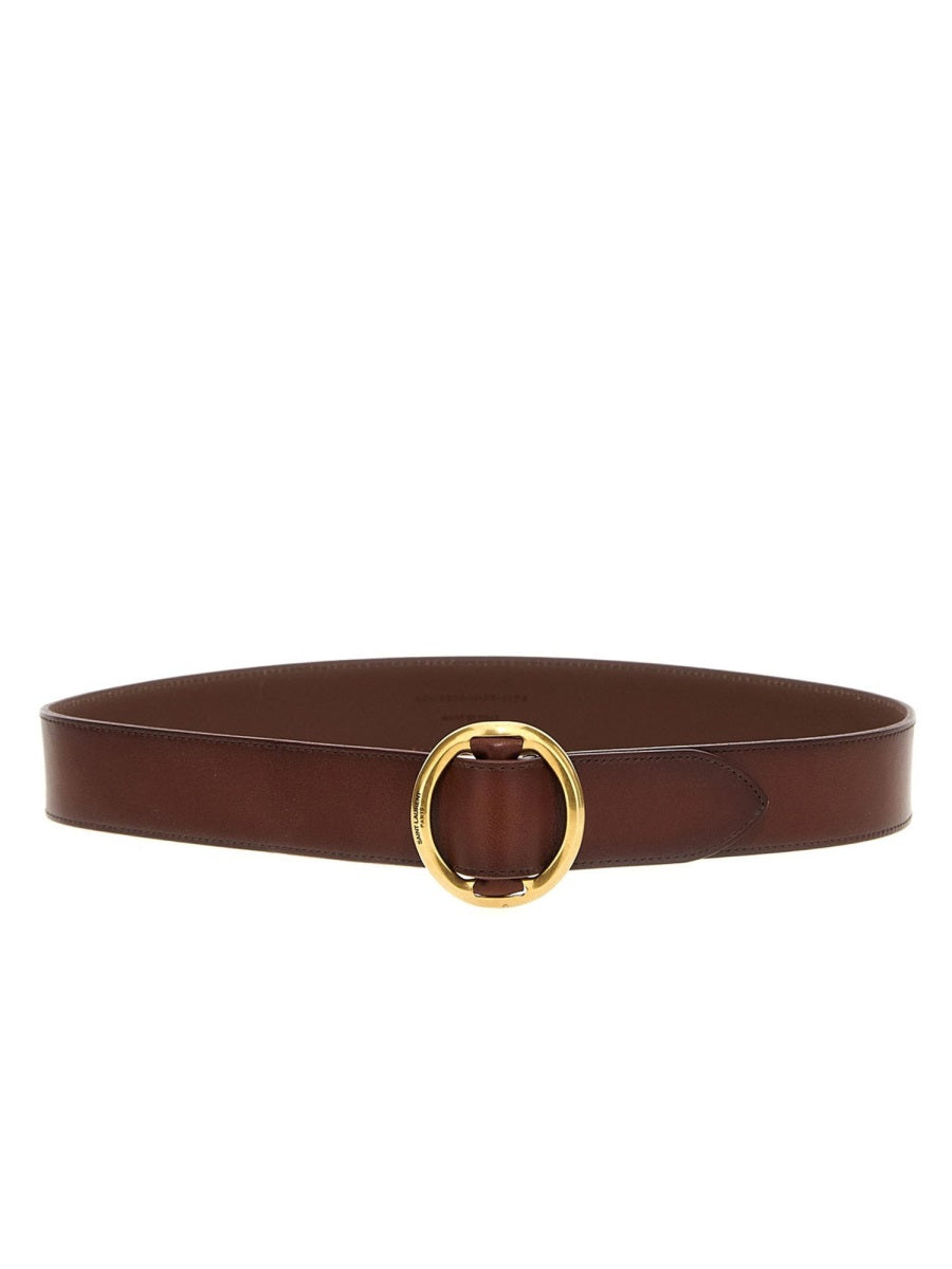 SAINT LAURENT Elegant Leather Belt for Women