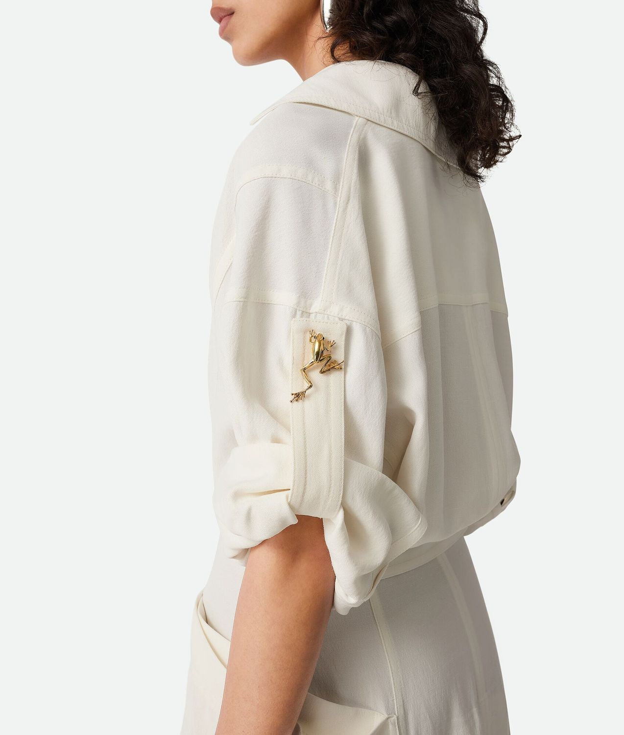 BOTTEGA VENETA Viscose Blend Dress with Suit Sleeves for Women