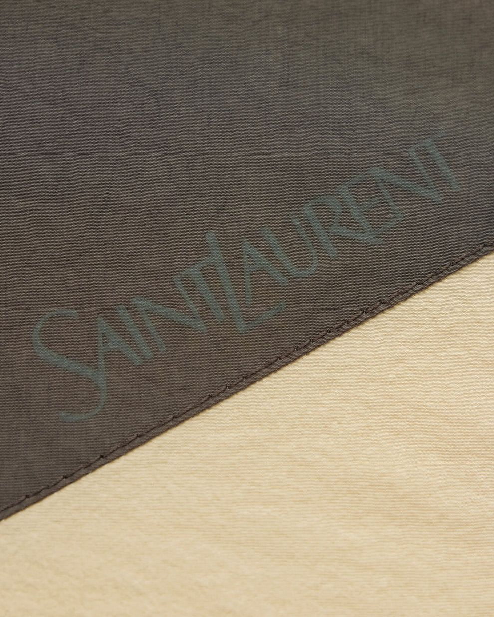 SAINT LAURENT Men's High Collar Wrinkled Nylon Blouson