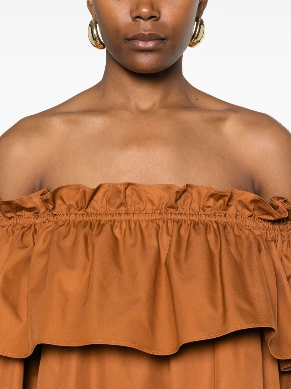 SAINT LAURENT Short Ruffled Mini Dress for Women