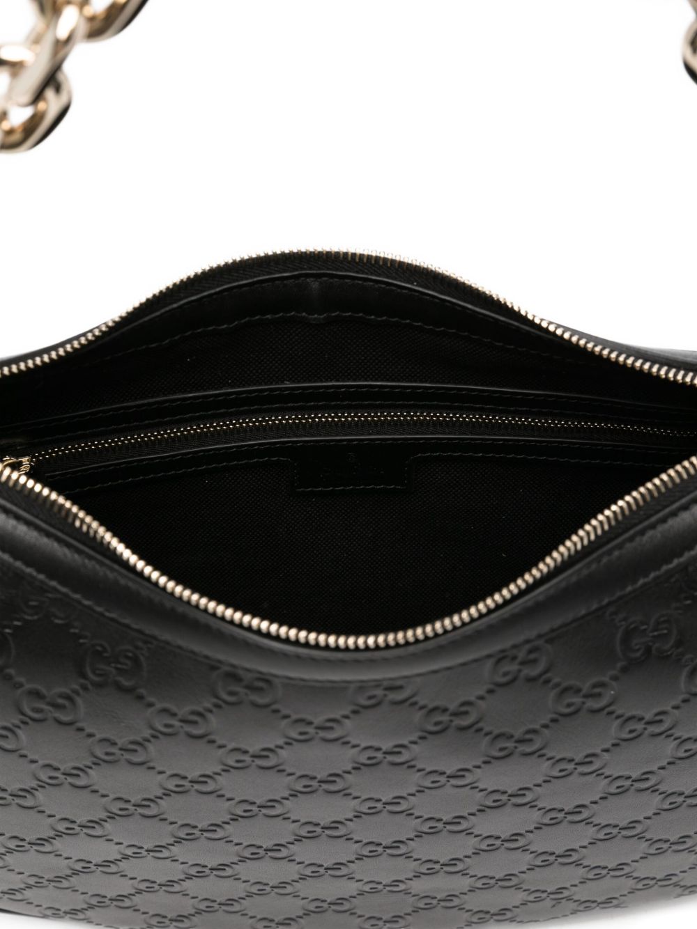 GUCCI Large Embossed GG Leather Handbag