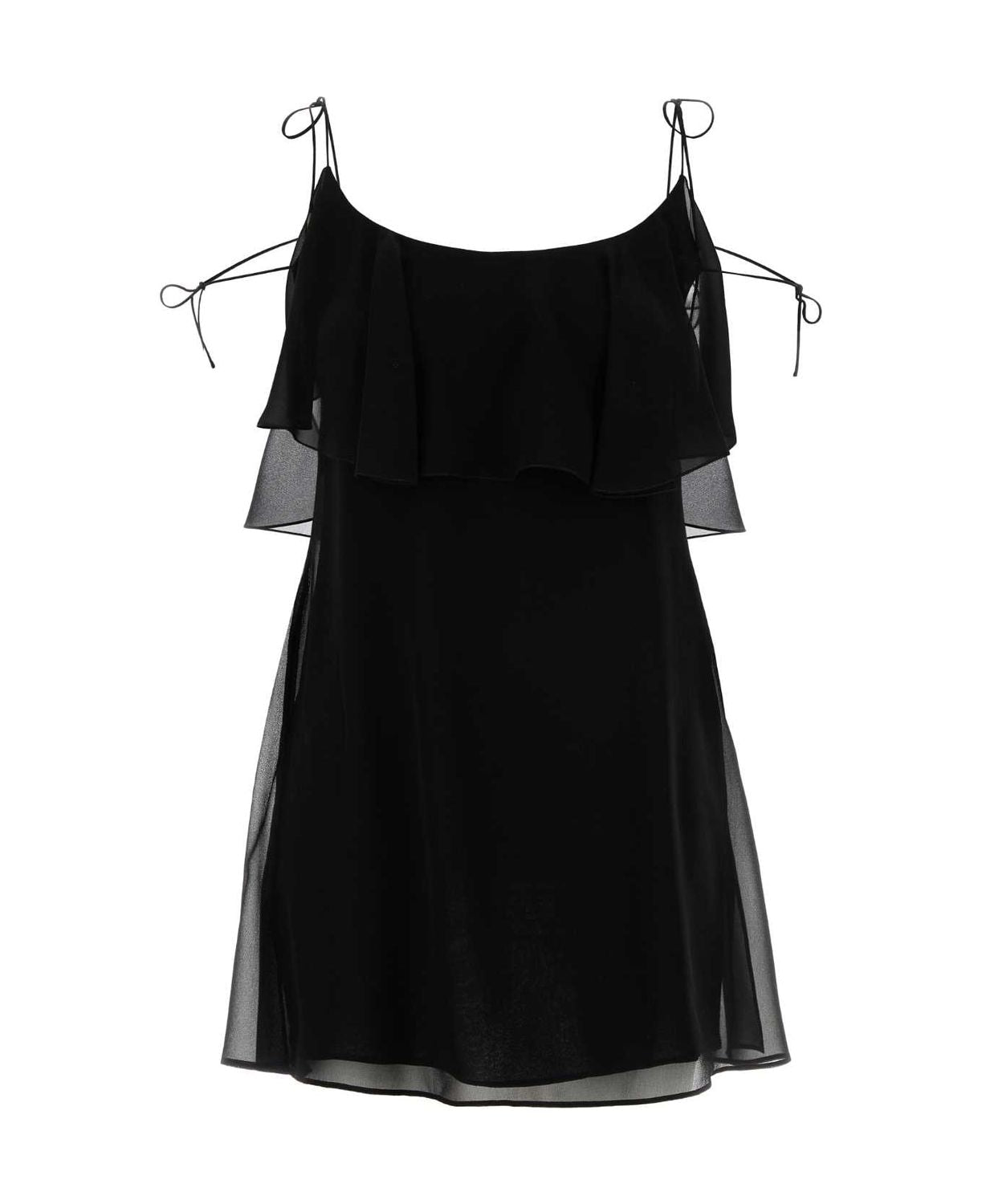 SAINT LAURENT Elegant Silk Mini Dress for Women