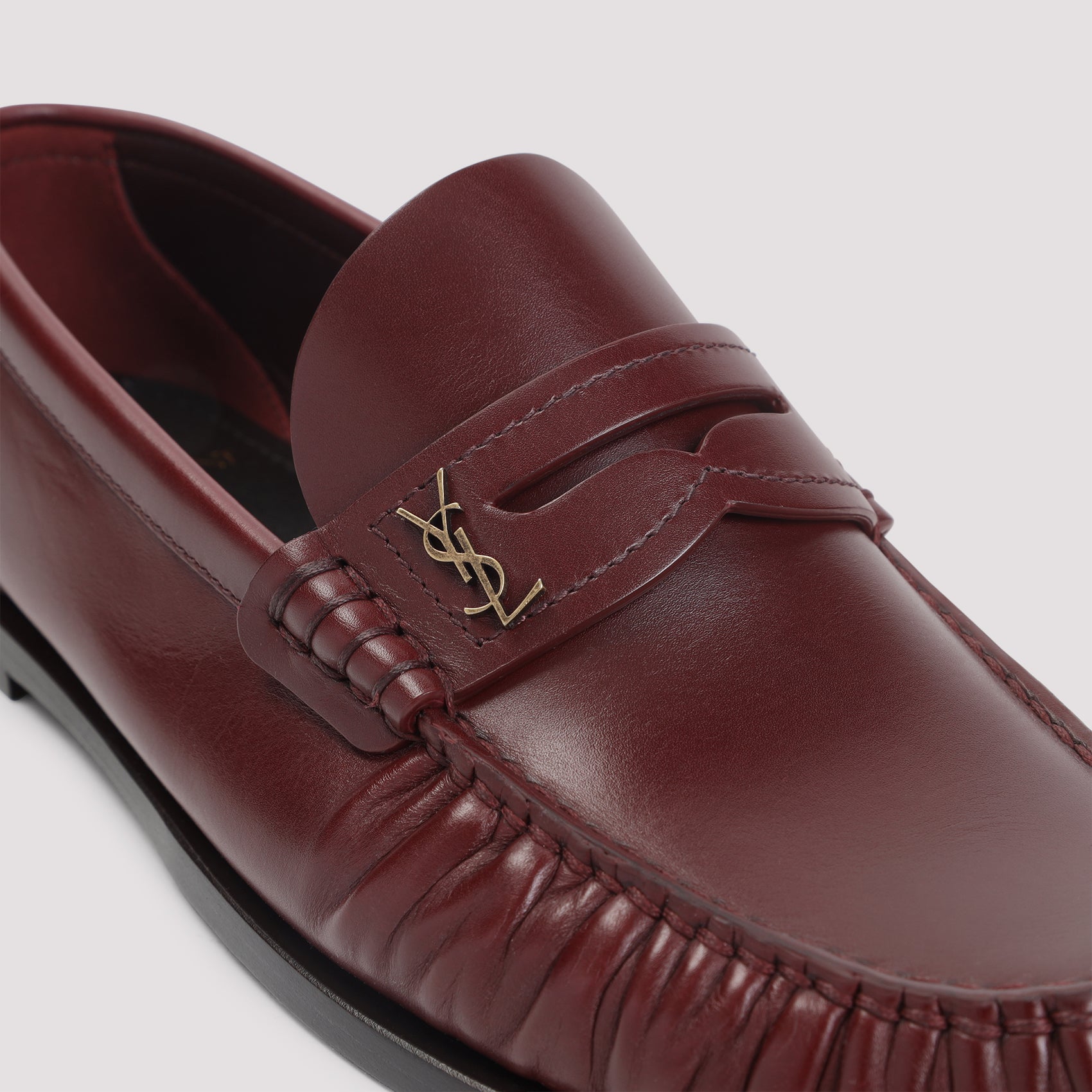SAINT LAURENT Smooth Leather Loafer for Women