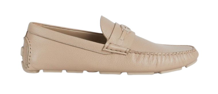 GUCCI Interlocking G Logo Leather Loafers