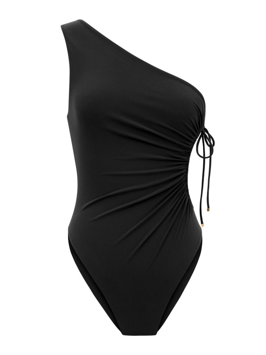 SAINT LAURENT One-Shoulder Slim Fit Swimsuit