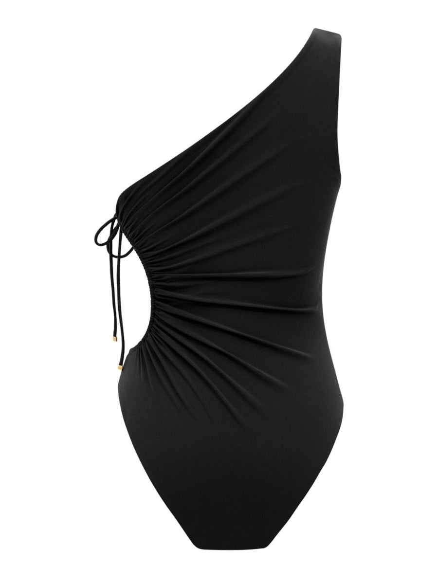 SAINT LAURENT One-Shoulder Slim Fit Swimsuit