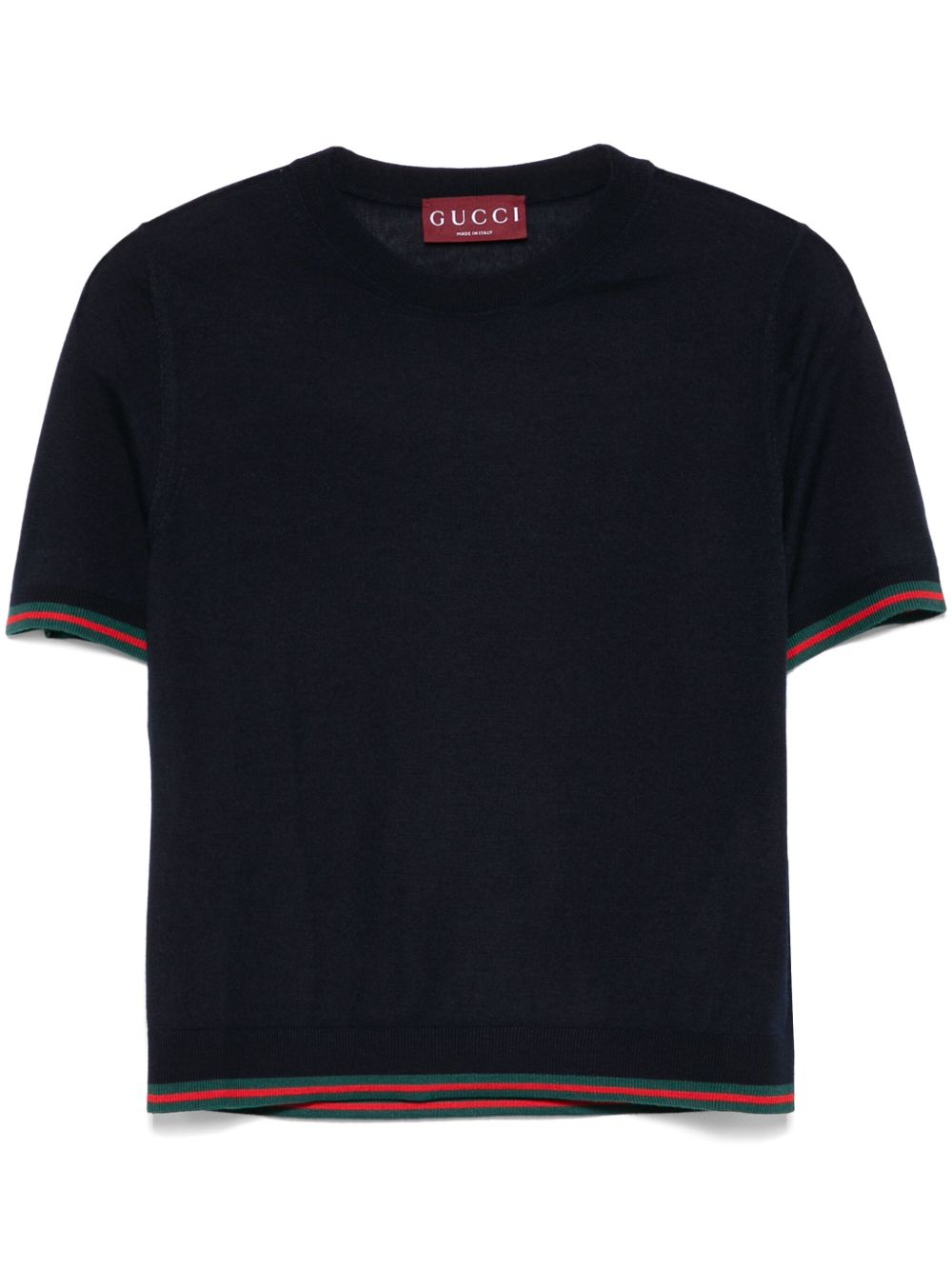GUCCI Cashmere and Silk Crew Neck Top