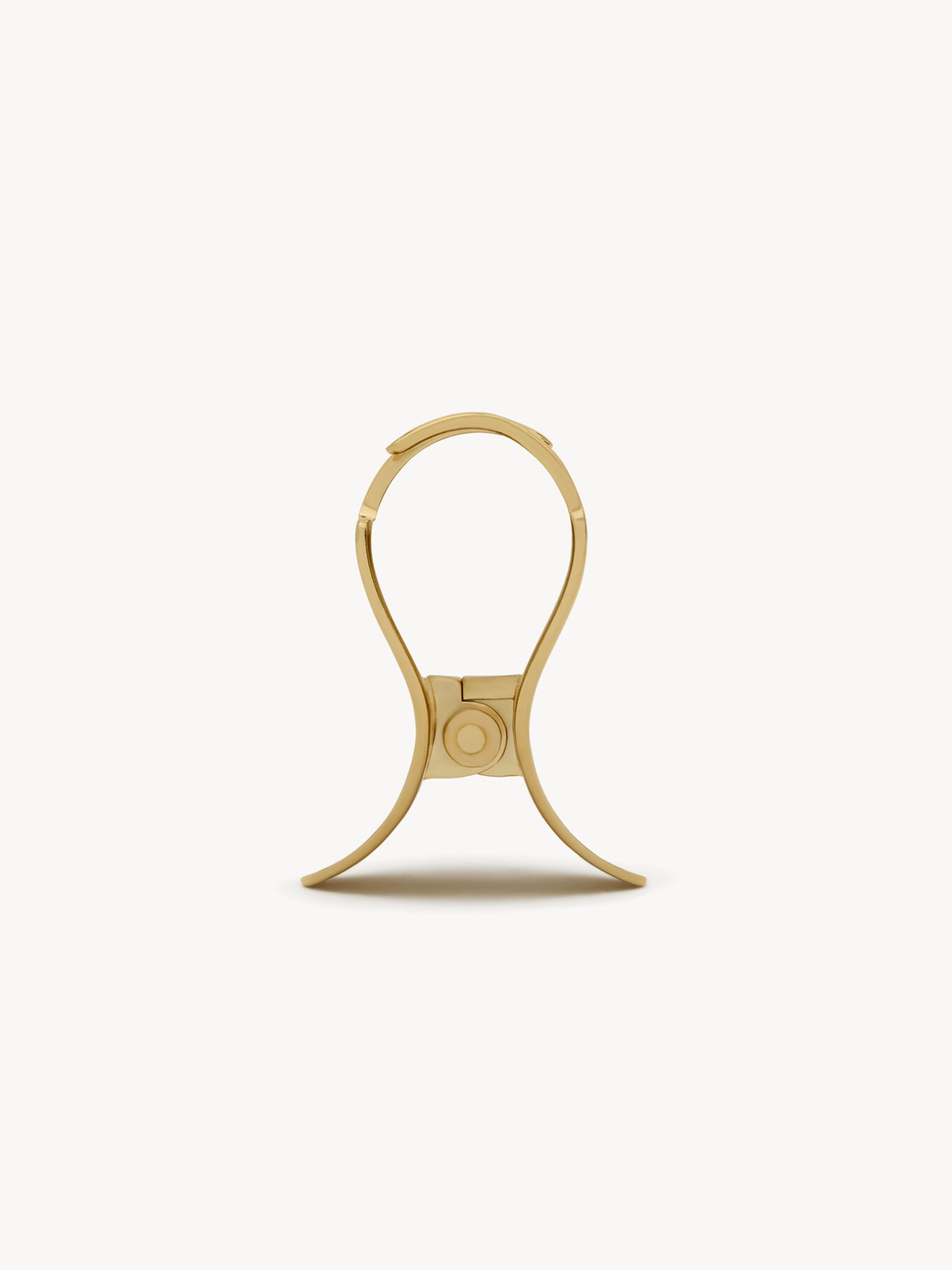 SAINT LAURENT Crescent-Shaped Metal Hair Clip - 5 cm