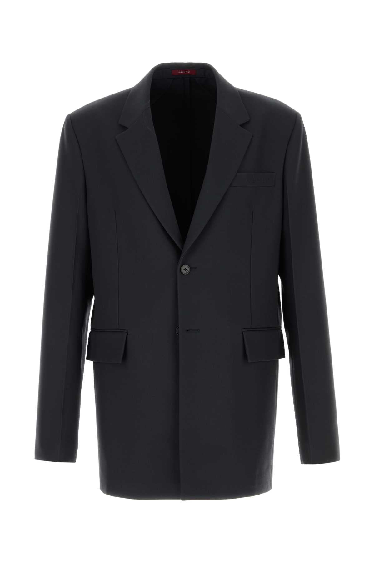 GUCCI Men's Graphite Twill Blazer