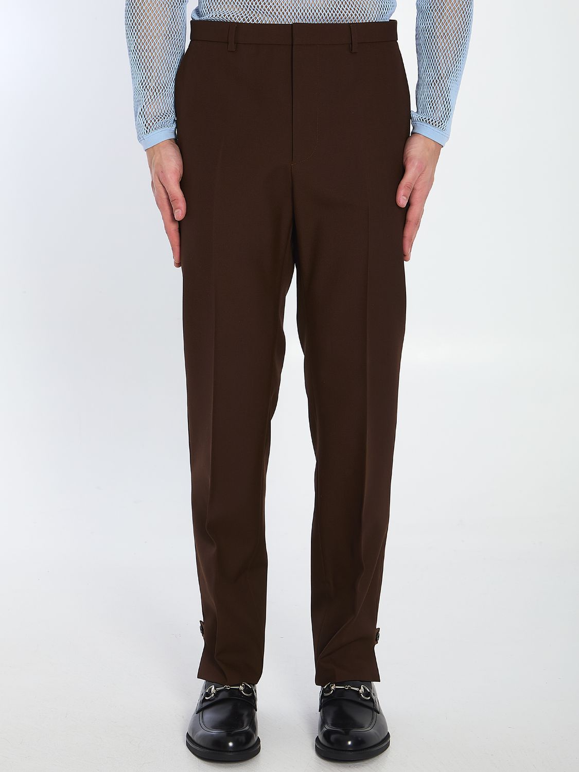 GUCCI Wool Twill Trousers - Size IT 48
