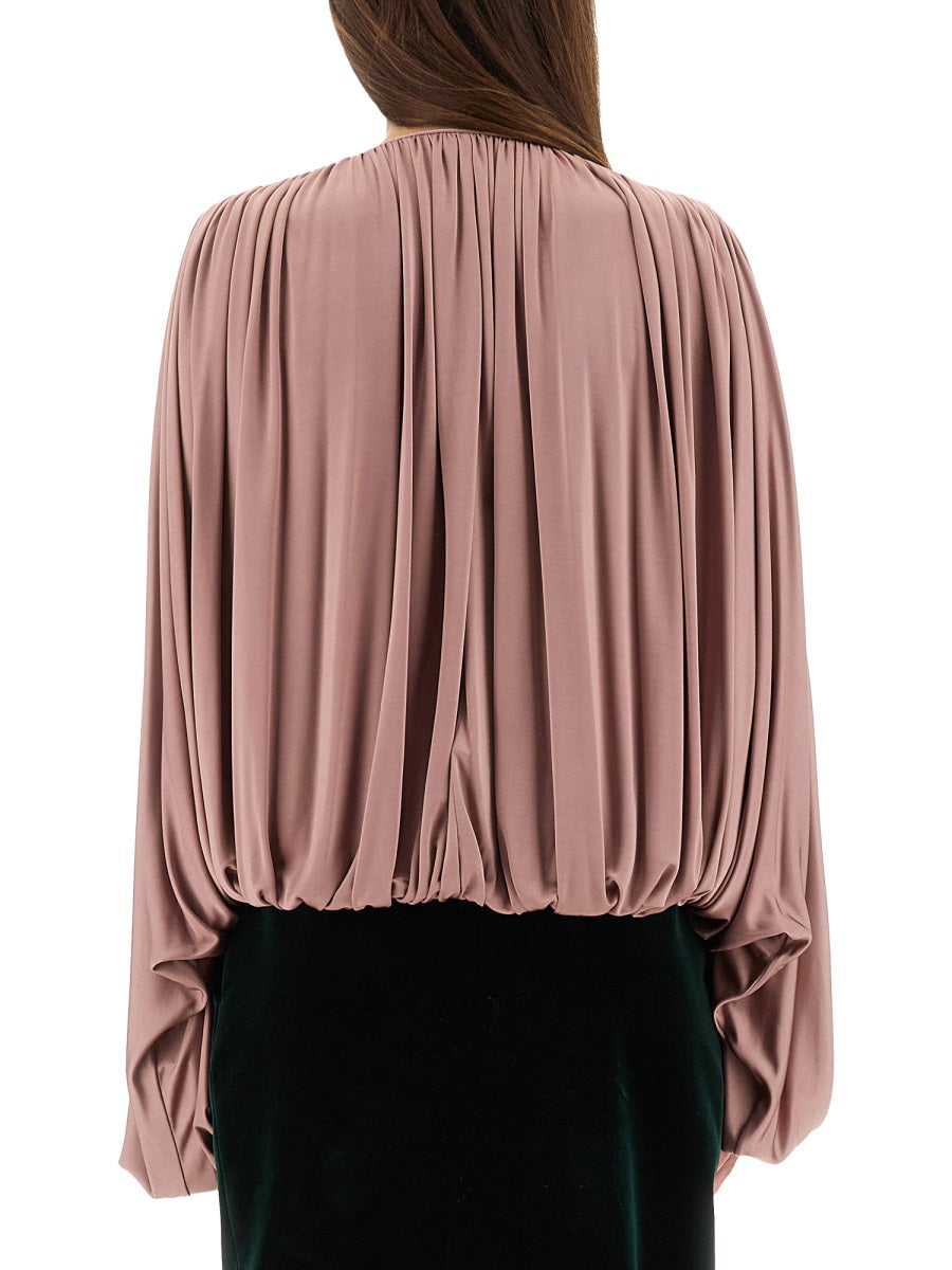 SAINT LAURENT Fluid Knit Blouse - Size 34 FR