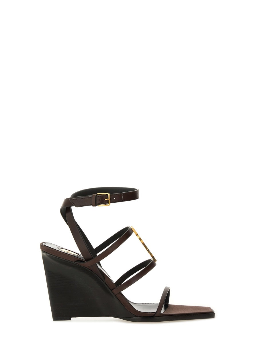 SAINT LAURENT Wedge Sandals - Cassandras