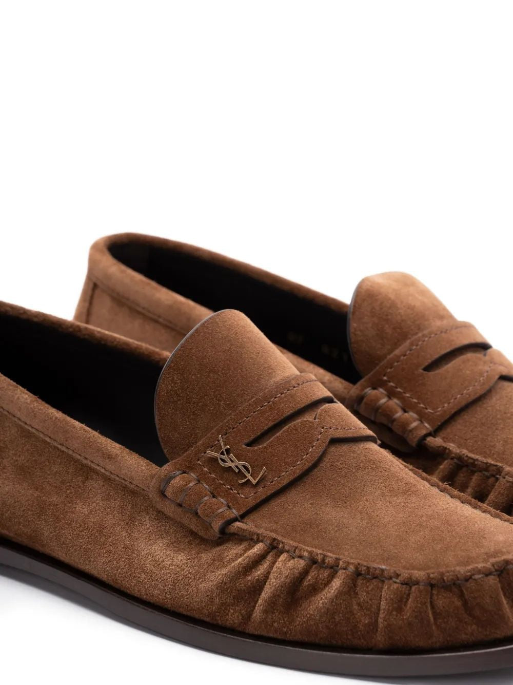 SAINT LAURENT Suede Leather Loafers for Men