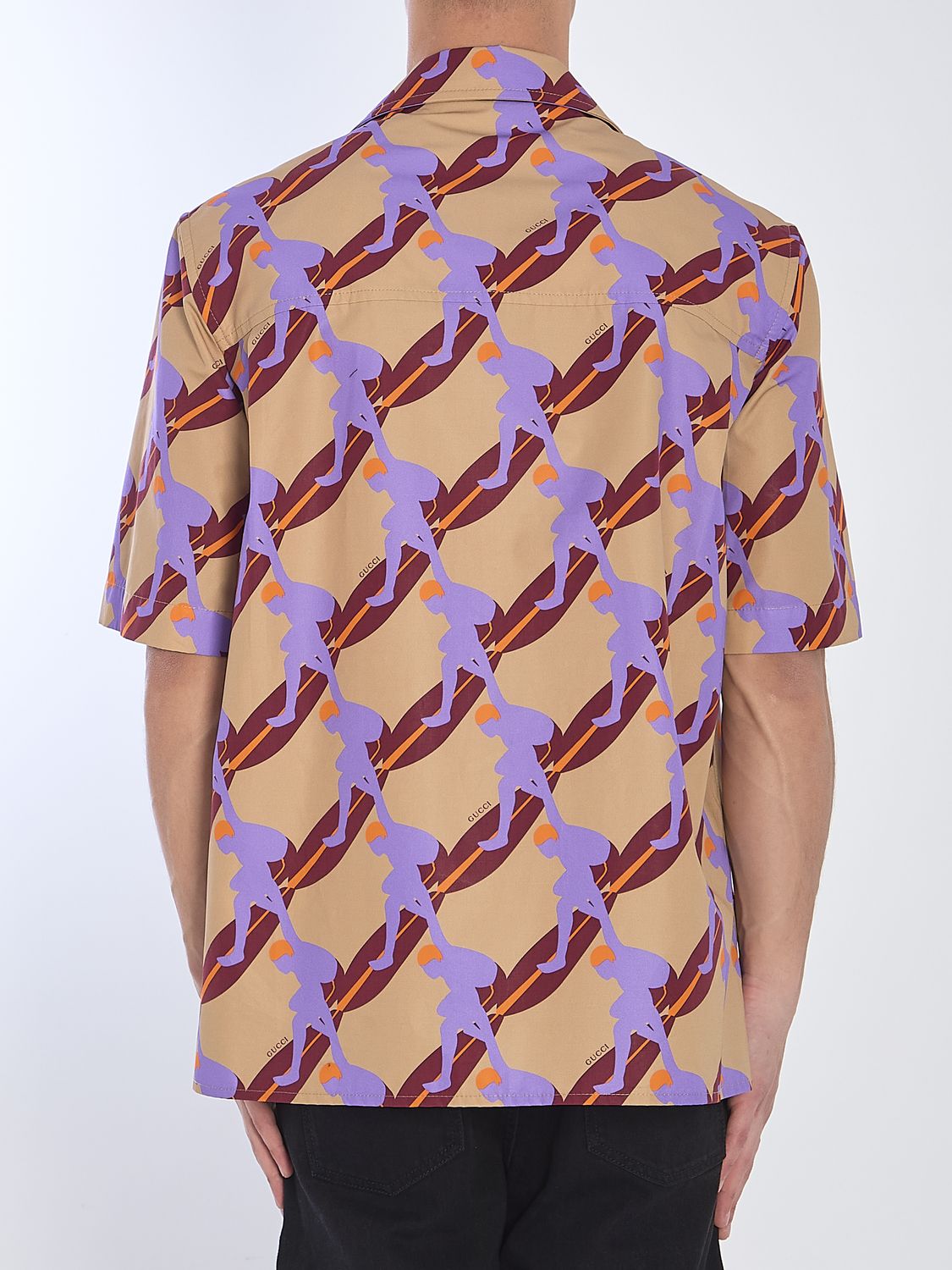 GUCCI Short-Sleeved Printed Shirt - Size IT 48