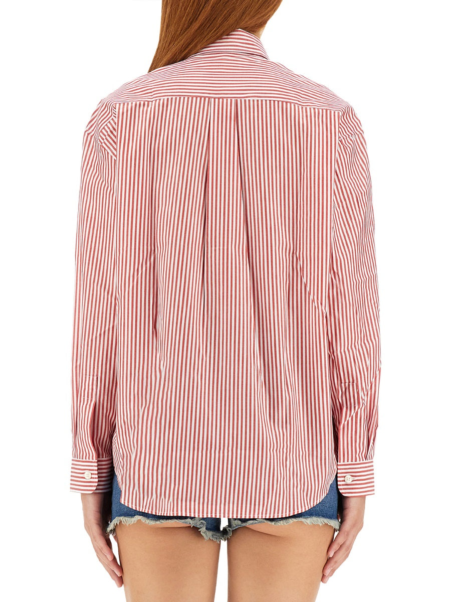 SPORTY&RICH Regular Fit Stripe Pattern Shirt - SS23