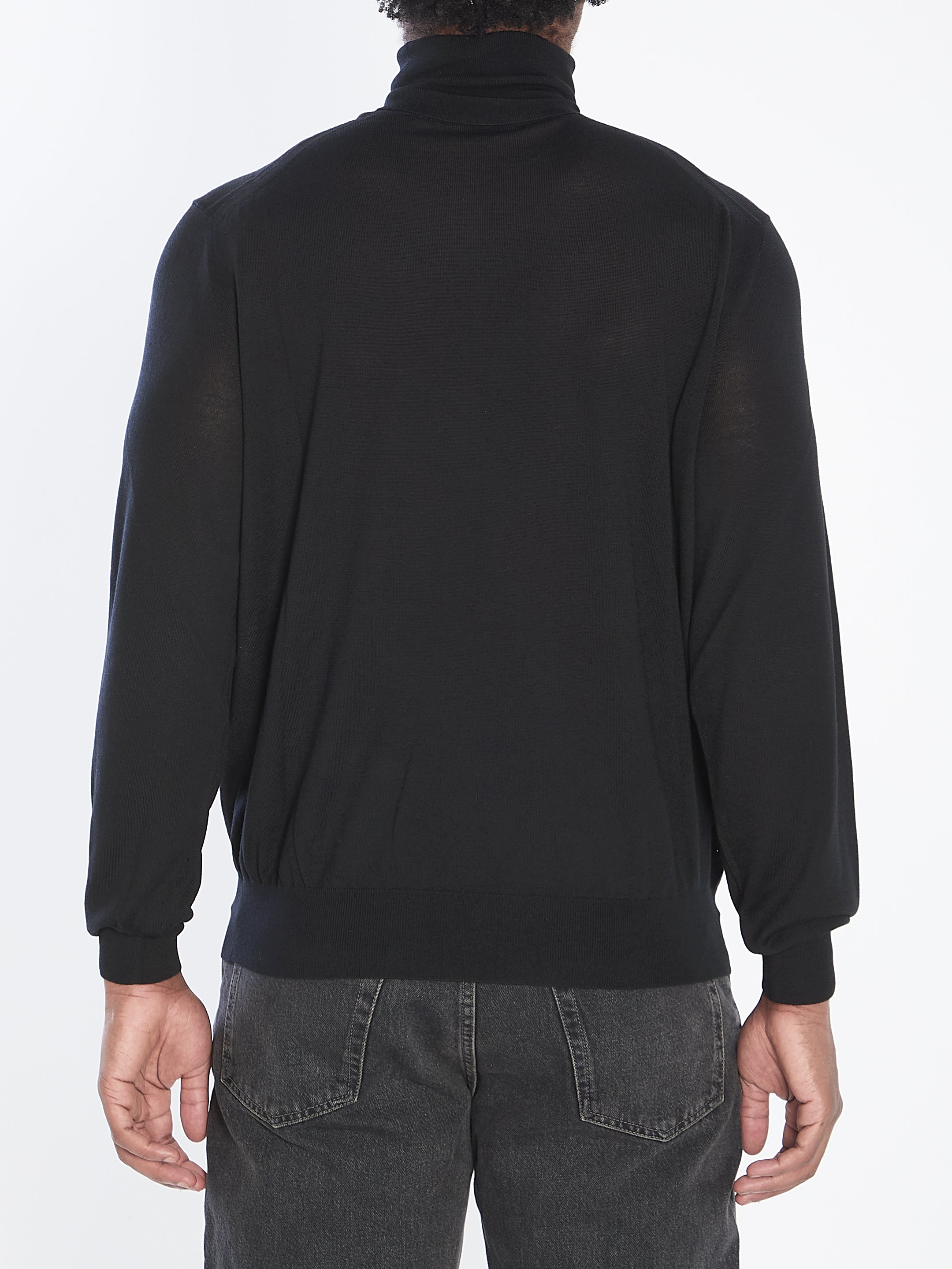 SAINT LAURENT Fine Wool Turtleneck Sweater - Slim Fit