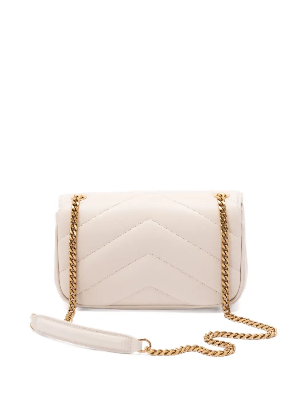 SAINT LAURENT Mini Lambskin Handbag with Chain Strap