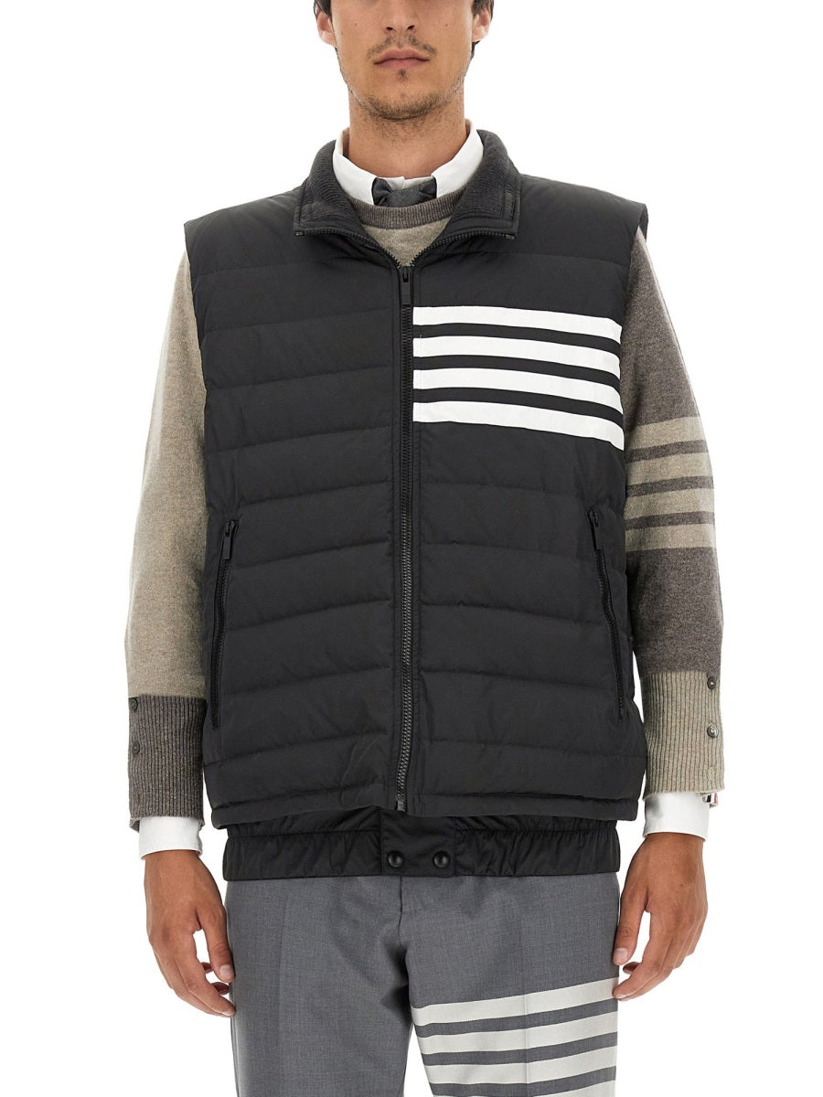 THOM BROWNE Regular Fit 4-Bar Vest