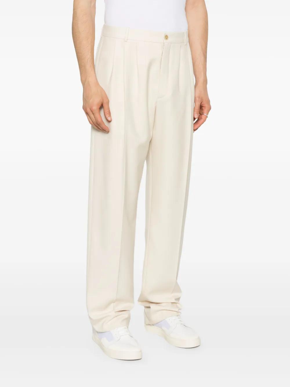 SAINT LAURENT Men's Wool Pants - Spring/Summer 2025