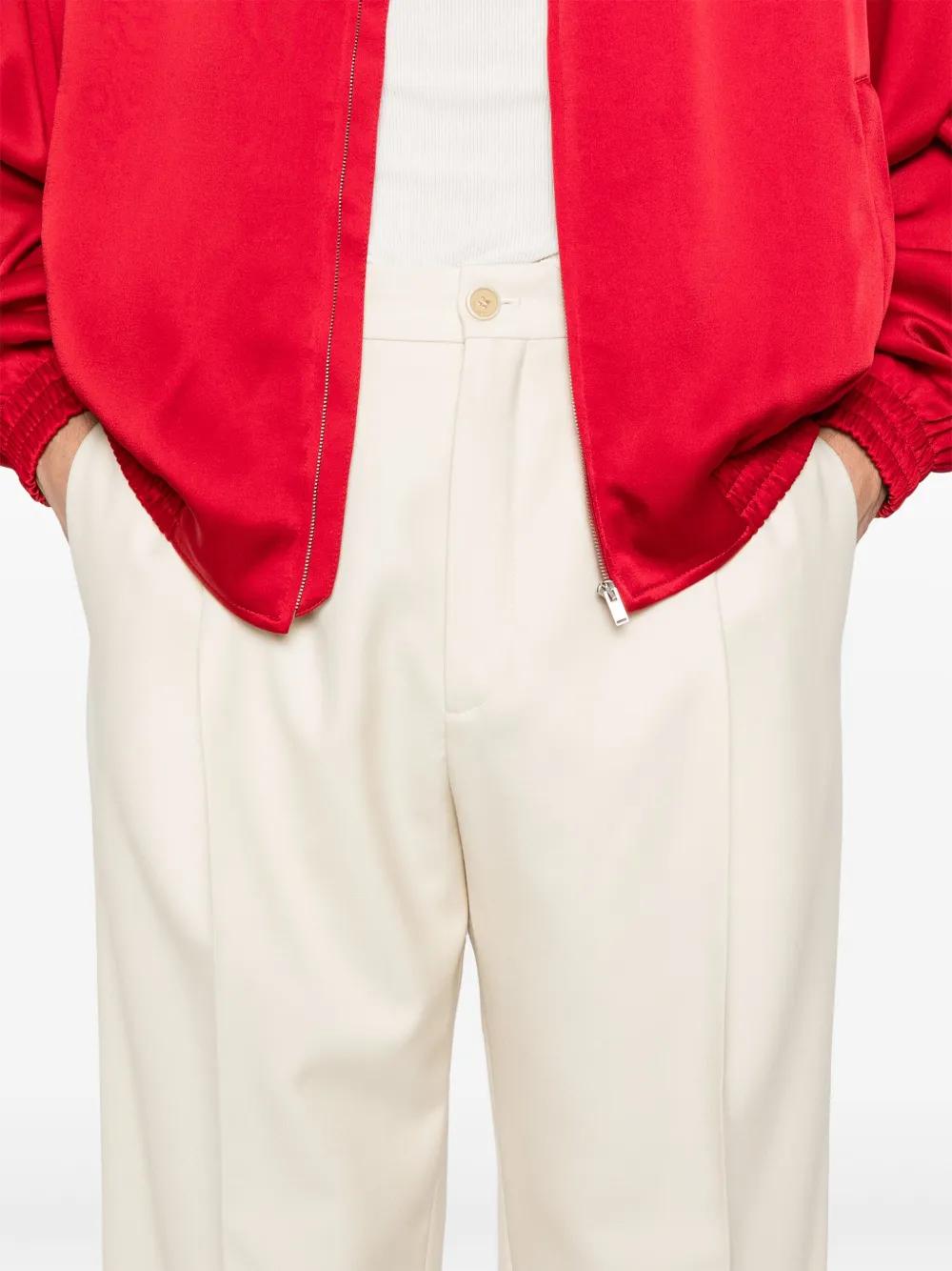 SAINT LAURENT Men's Tailored Wool Pants