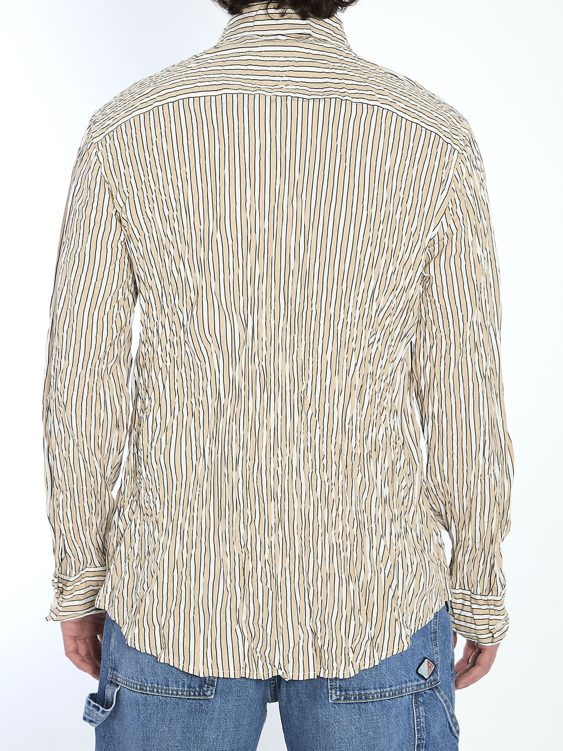 BOTTEGA VENETA Crinkled Cotton Shirt - Size IT 50