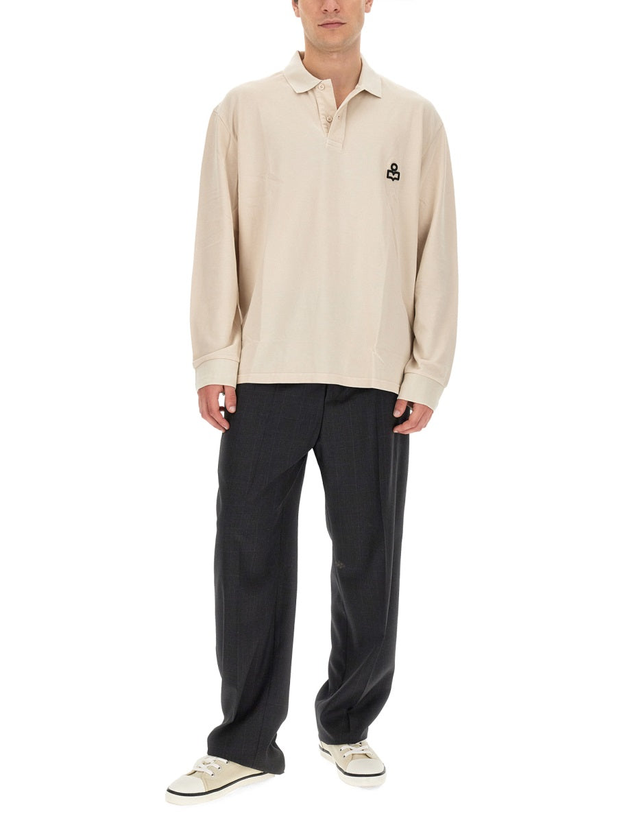 MARANT Regular Fit Wool Trousers for Men