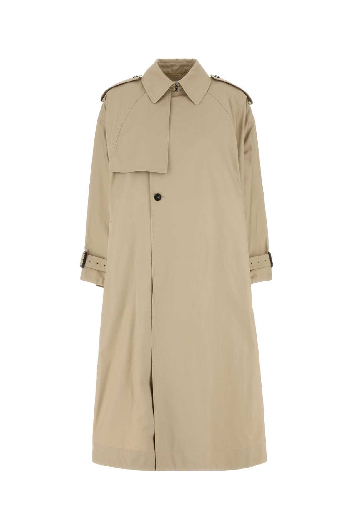 SAINT LAURENT Women's Cotton Trench Jacket