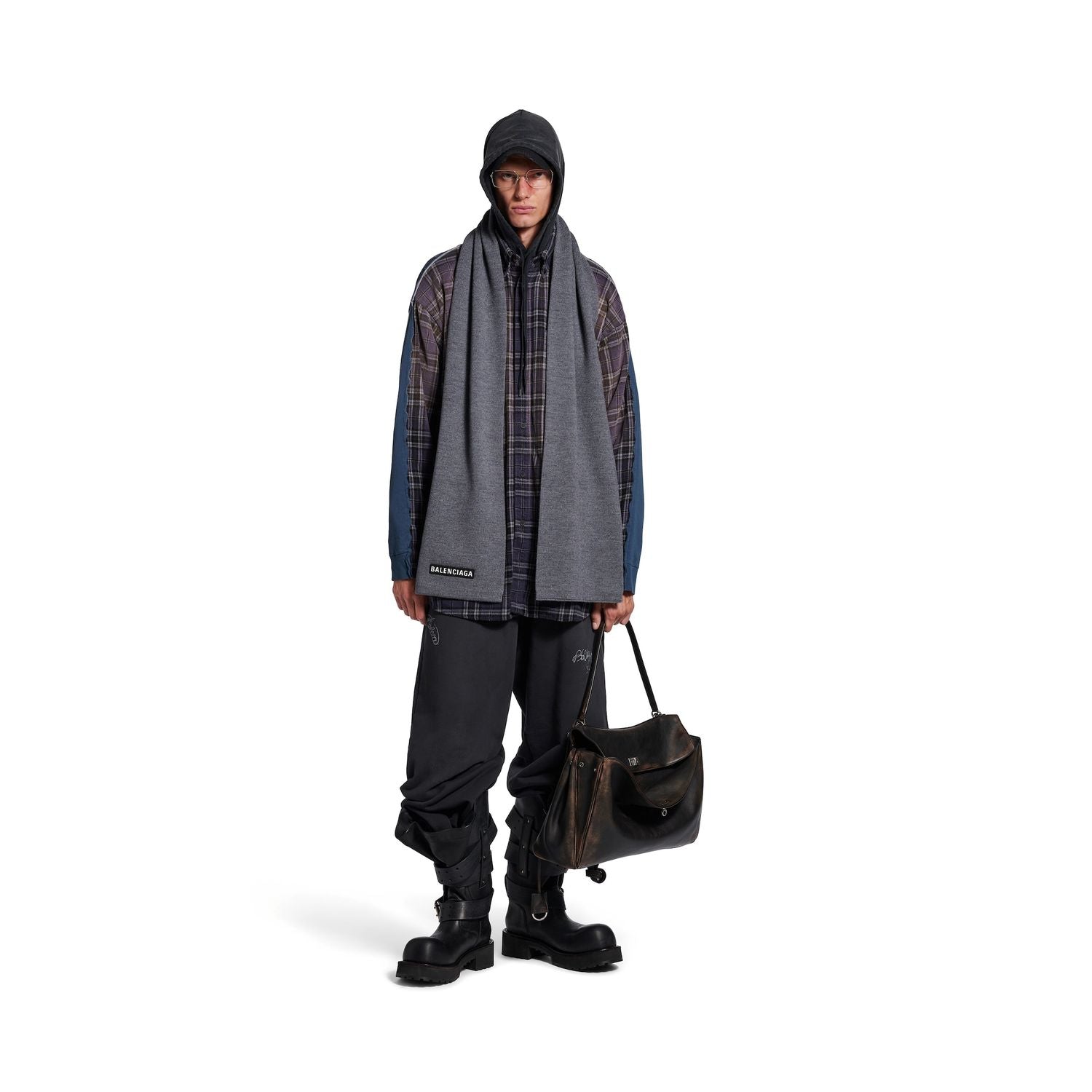 BALENCIAGA Patch Scarf for Men - FW25