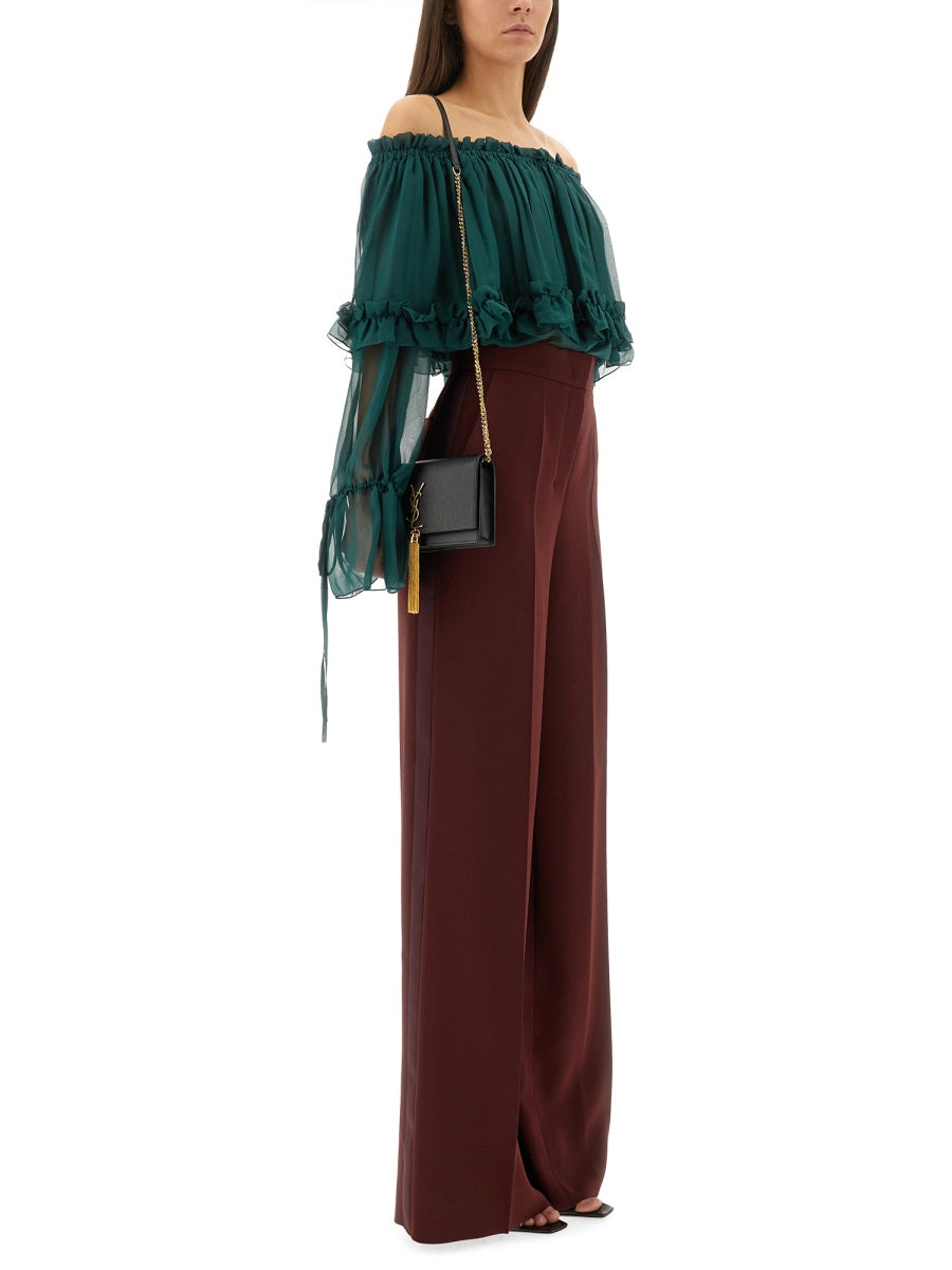 SAINT LAURENT Silk Top - Size 36 FR