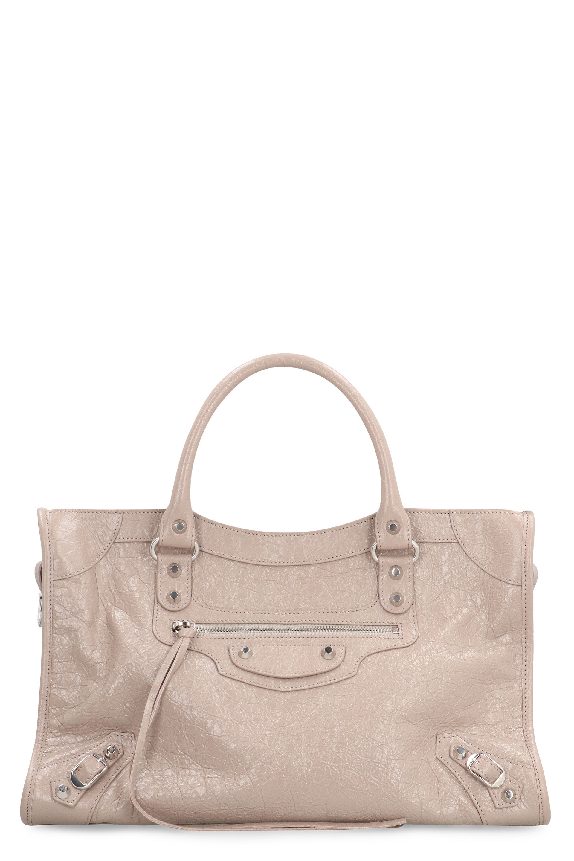 BALENCIAGA Grained Leather Le City Medium Handbag