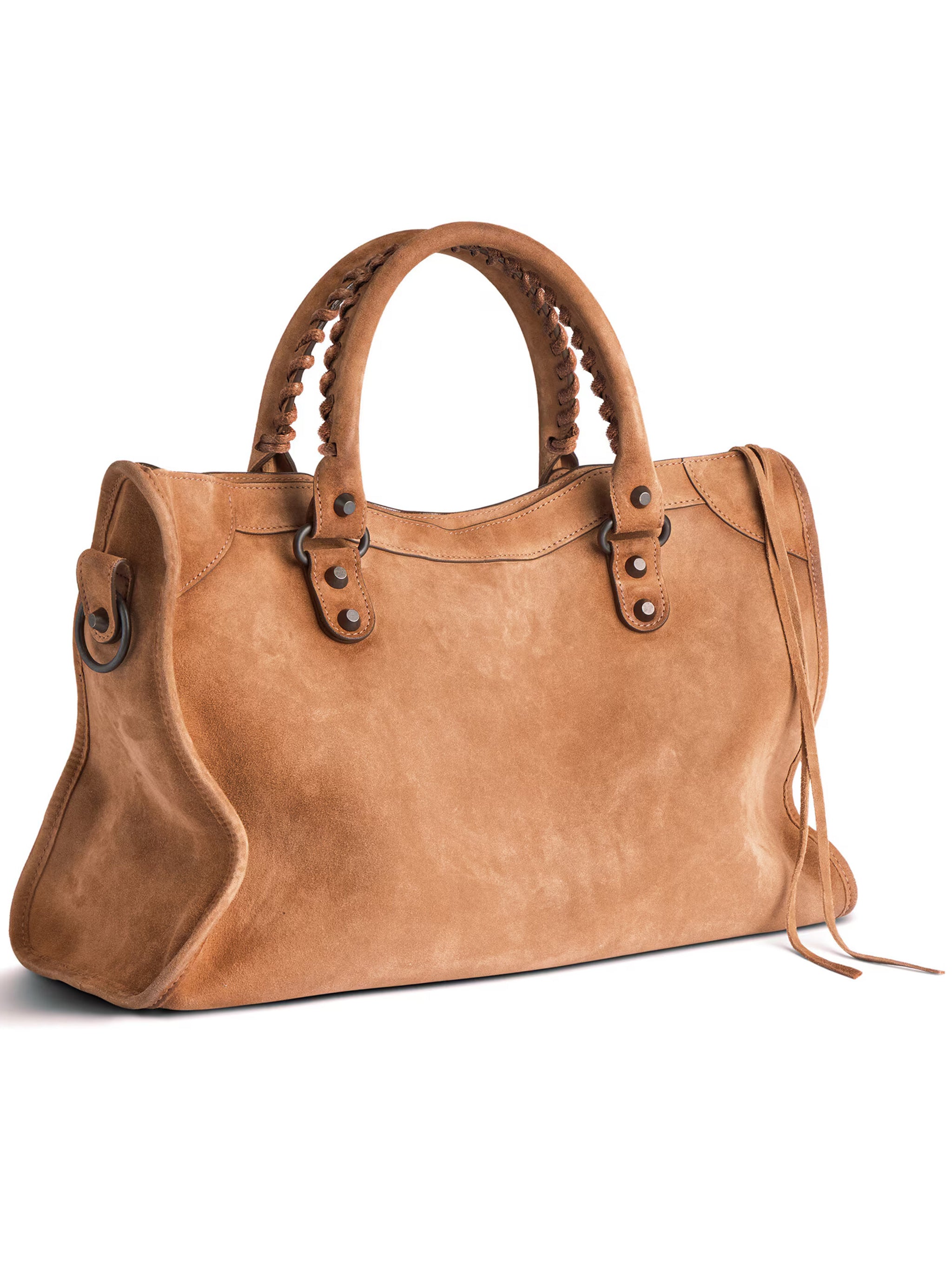 BALENCIAGA Medium Suede Handbag